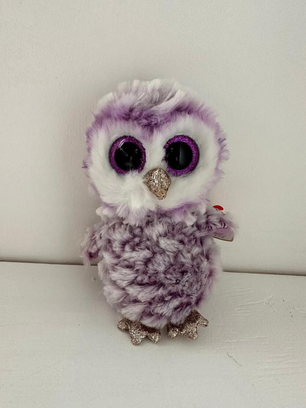 Ty Beanie Boo “Moonlight” the Purple Owl! (6 inch)